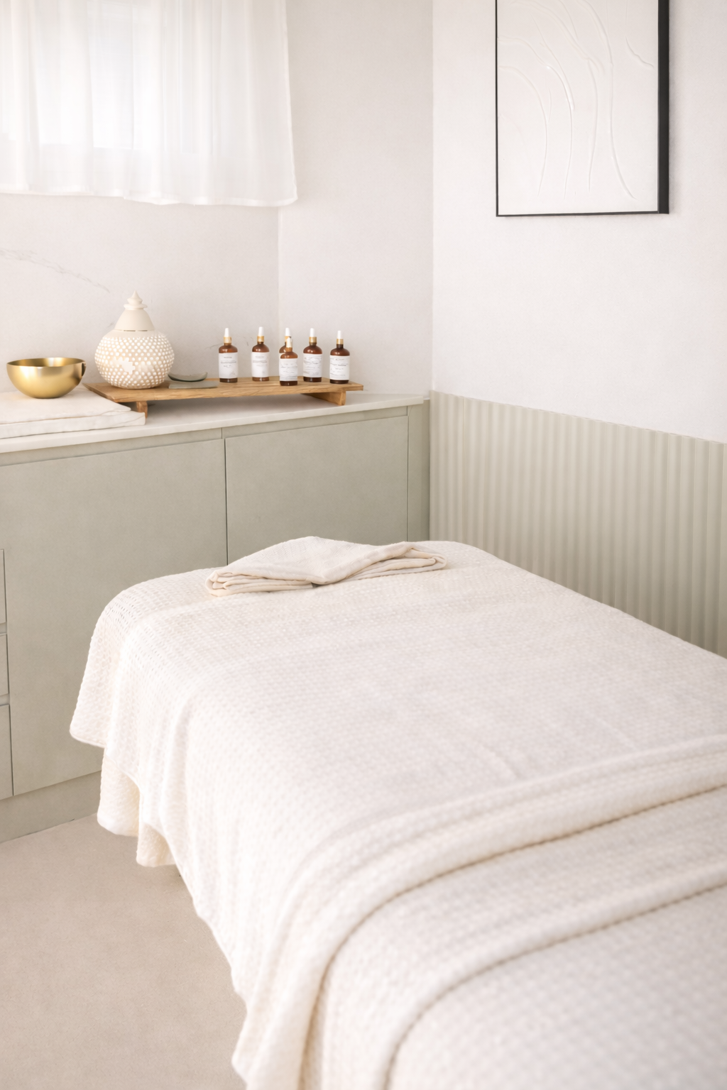 spa treatment room at sage and stone wellness edinburgh